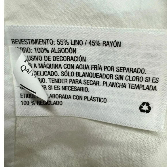 Lisa Marie Fernandez xTarget White Linen Button Up Cutout Shirtdress Size 4 - Picture 16 of 16